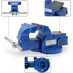 CCLIFE fiksni škripac 100/125/150 mm za radni stol, stolni škripac, paralelni škripac, model: 100 mm