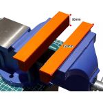 CCLIFE set od 2 zaštitne čeljusti za škripac | Širina 110 mm / 150 mm | s magnetom | Zaštitne čeljusti za fiksni škripac