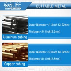 CCLIFE rezač cijevi – set od 2 kom | Rezač bakrenih cijevi 3–22 mm i 3–32 mm | Za bakrene i aluminijske cijevi