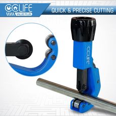 CCLIFE rezač cijevi – set od 2 kom | Rezač bakrenih cijevi 3–22 mm i 3–32 mm | Za bakrene i aluminijske cijevi