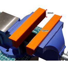 CCLIFE set od 2 zaštitne čeljusti za škripac | Širina 110 mm / 150 mm | s magnetom | Zaštitne čeljusti za fiksni škripac