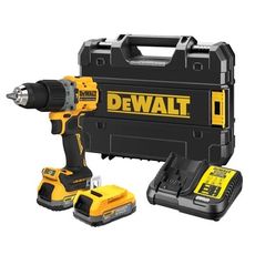 DEWALT BUŠILICA AKU UDARNA 18V 90Nm BL 2xPOWERSTACK 1,7Ah DCD805E2T-QW