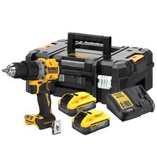 DEWALT BUŠILICA AKU UDARN 18V 90Nm BL 2x5,0Ah POWERSTACK DCD805H2T-QW