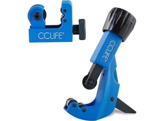 CCLIFE rezač cijevi – set od 2 kom | Rezač bakrenih cijevi 3–22 mm i 3–32 mm | Za bakrene i aluminijske cijevi