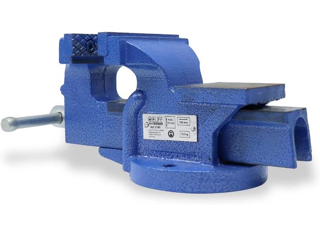 CCLIFE fiksni škripac 100/125/150 mm za radni stol, stolni škripac, paralelni škripac, model: 100 mm