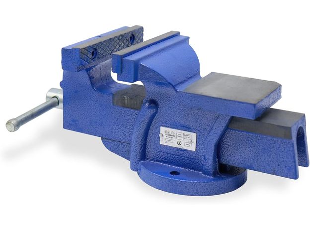 Škripac s rotirajućom bazom 125 mm, 8 kg – stolni škripac za radni stol