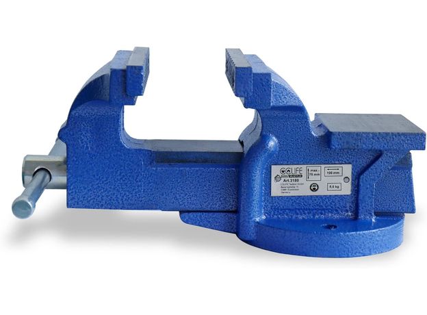 CCLIFE fiksni škripac 100/125/150 mm za radni stol, stolni škripac, paralelni škripac, model: 100 mm
