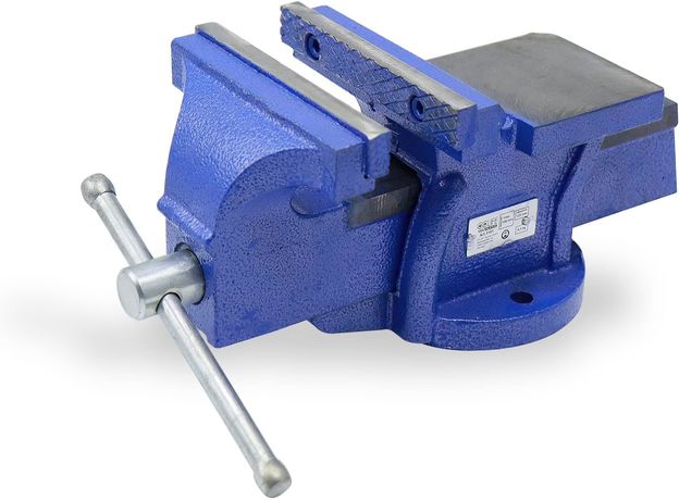 Škripac s rotirajućom bazom 125 mm, 8 kg – stolni škripac za radni stol