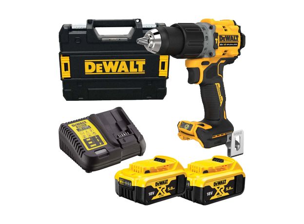DEWALT BUŠILICA AKU UDARNA 18V 90Nm BL 2x5,0Ah  DCD805P2T-QW