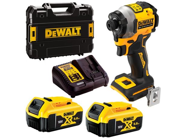 DEWALT UDARNI ODVIJAČ 18V 1/4" XR BL 2X5,0Ah 205Nm DCF850P2T.