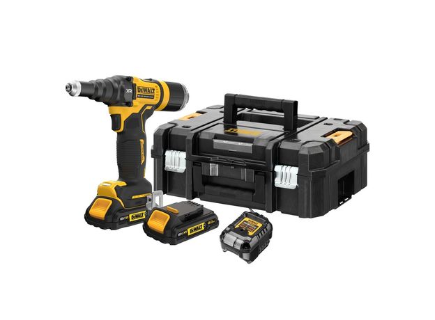 DeWALT – DCF403D2GT-QW Akumulatorska kliješta za blok zakovice 18V 2x2,0Ah 4.8mm 10kN